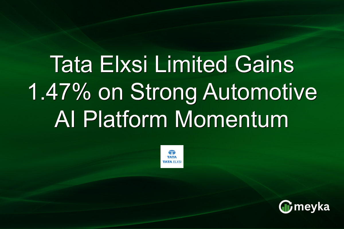 Tata Elxsi Limited Gains 1.47% on Strong Automotive AI Platform Momentum