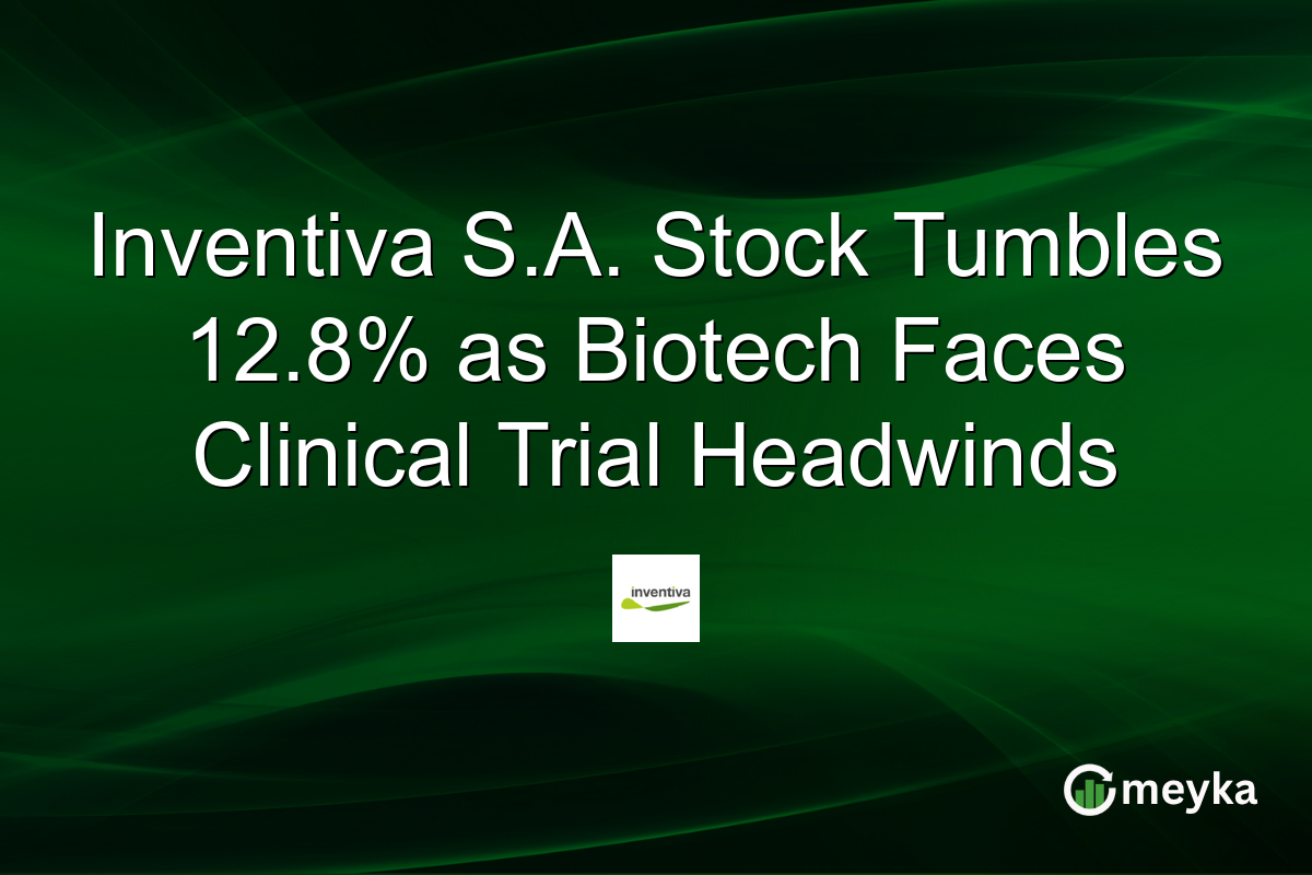 Inventiva S.A. Stock Tumbles 12.8% as Biotech Faces Clinical Trial Headwinds