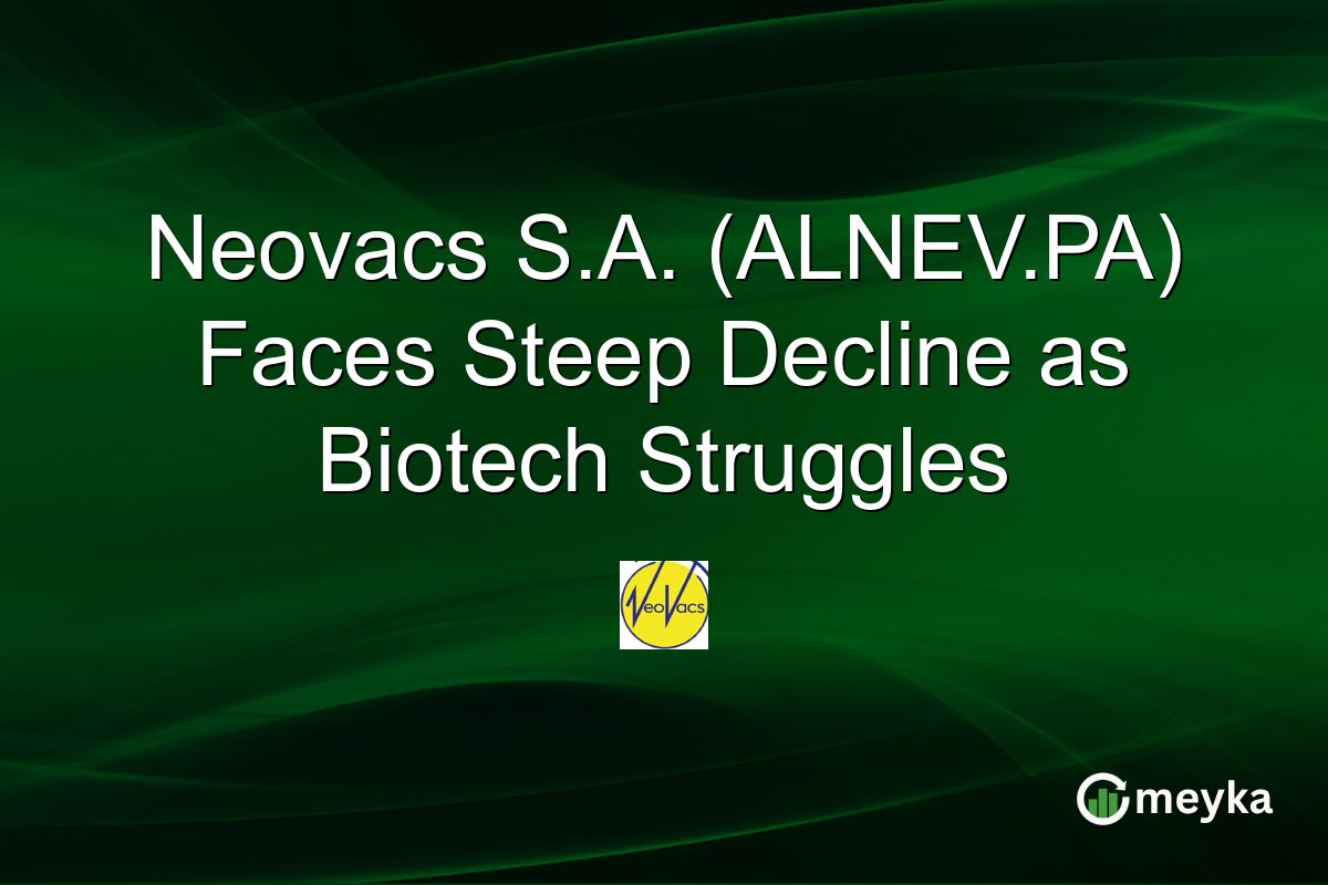 Neovacs S.A. (ALNEV.PA) Faces Steep Decline as Biotech Struggles