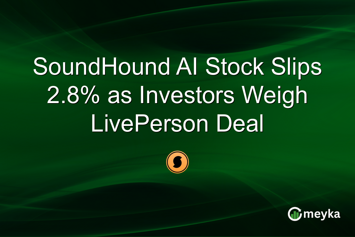 SoundHound AI Stock Slips 2.8% as Investors Weigh LivePerson Deal