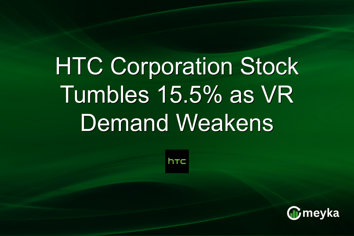 HTC Corporation Stock Tumbles 15.5% as VR Demand Weakens