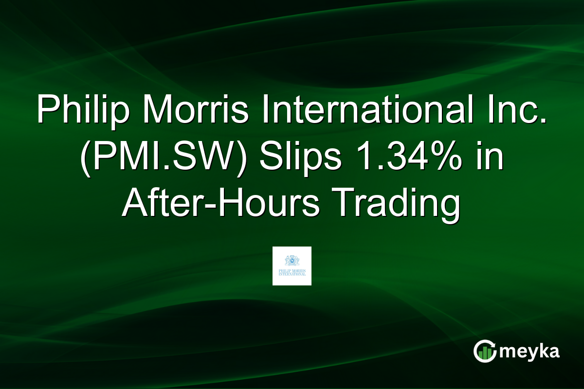 Philip Morris International Inc. (PMI.SW) Slips 1.34% in After-Hours Trading