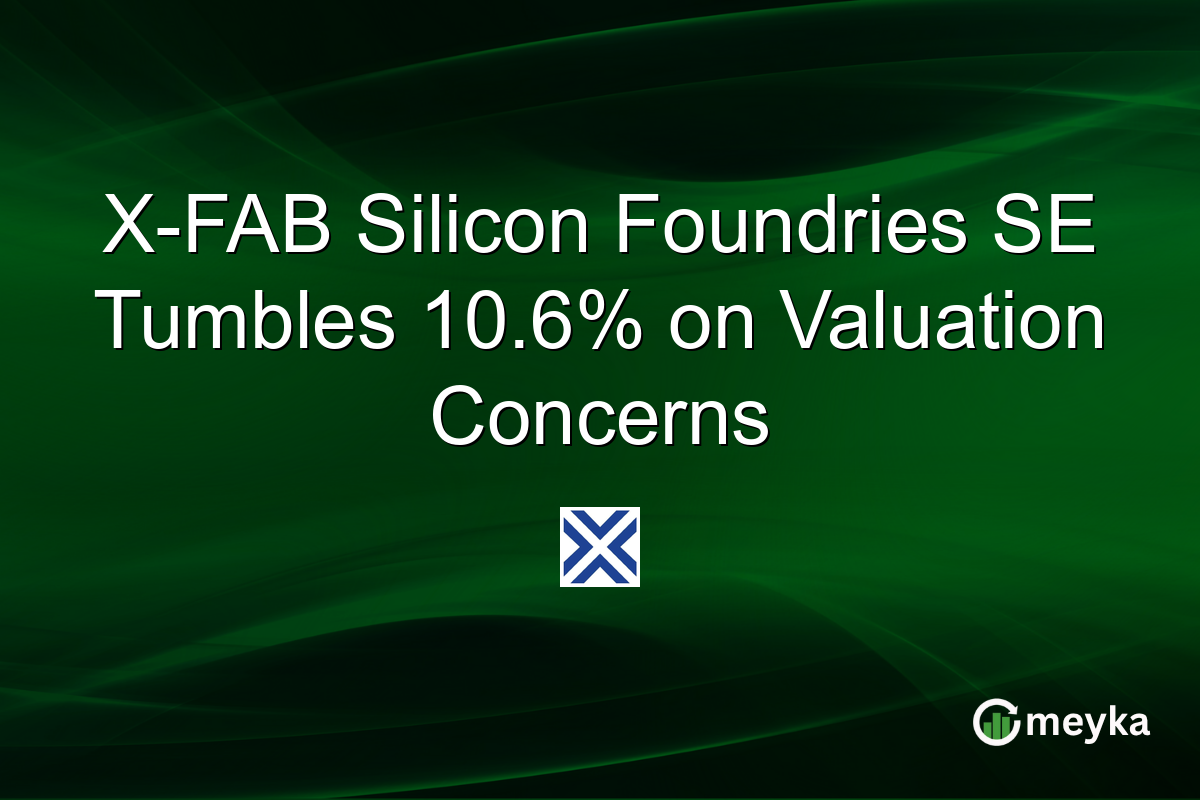 X-FAB Silicon Foundries SE Tumbles 10.6% on Valuation Concerns