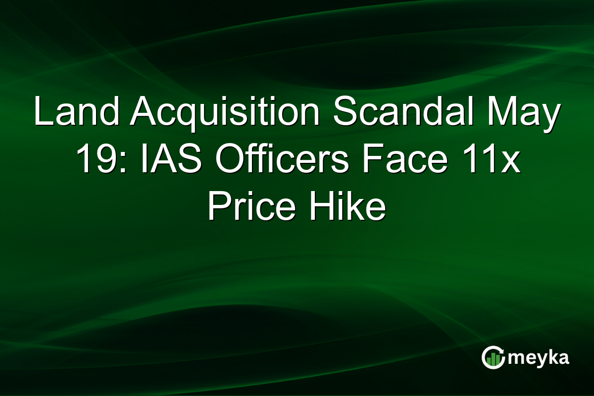 Land Acquisition Scandal May 19: IAS Officers Face 11x Price Hike