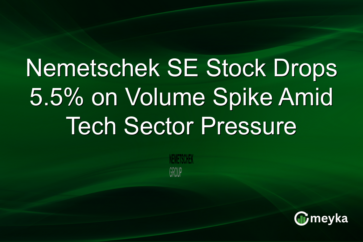 Nemetschek SE Stock Drops 5.5% on Volume Spike Amid Tech Sector Pressure
