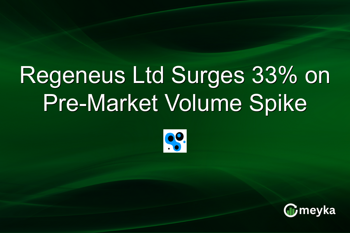 Regeneus Ltd Surges 33% on Pre-Market Volume Spike