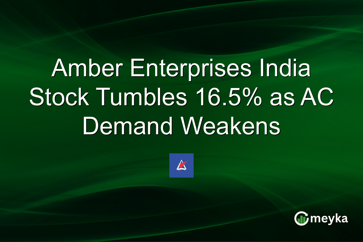 Amber Enterprises India Stock Tumbles 16.5% as AC Demand Weakens