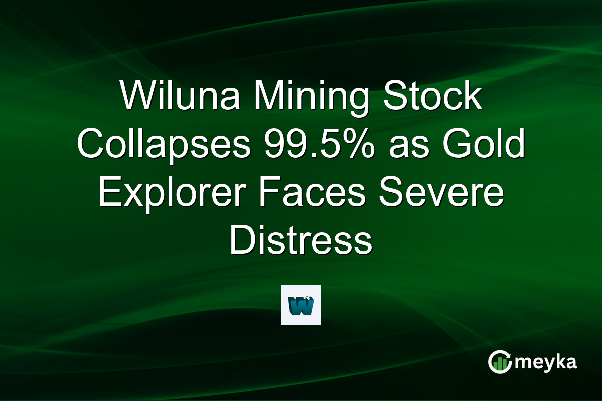 Wiluna Mining Stock Collapses 99.5% as Gold Explorer Faces Severe Distress