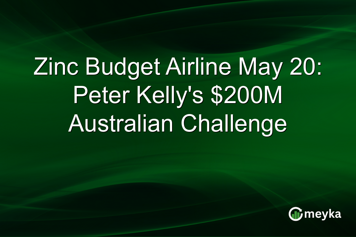 Zinc Budget Airline May 20: Peter Kelly’s $200M Australian Challenge