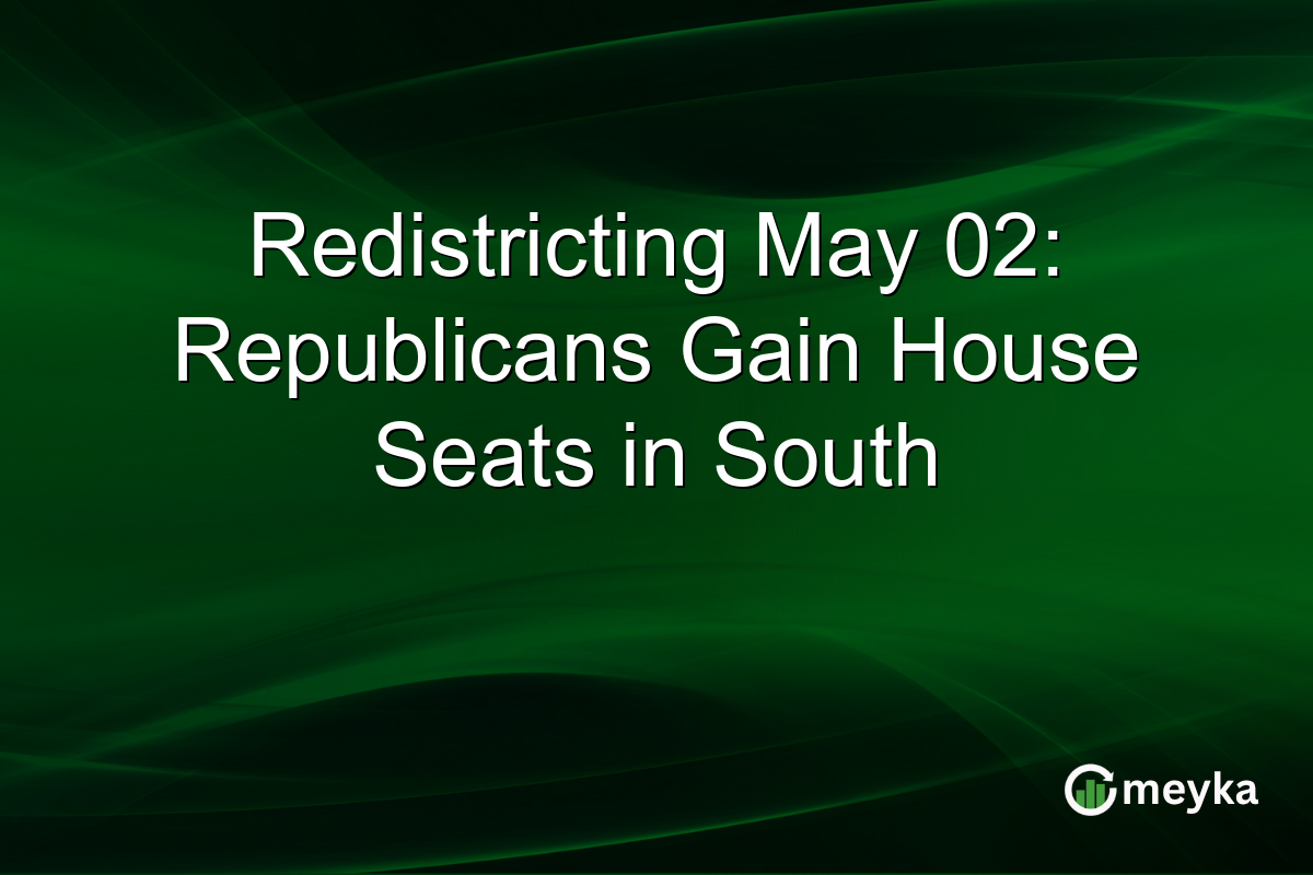 Redistricting May 02: Republicans Gain House Seats in South