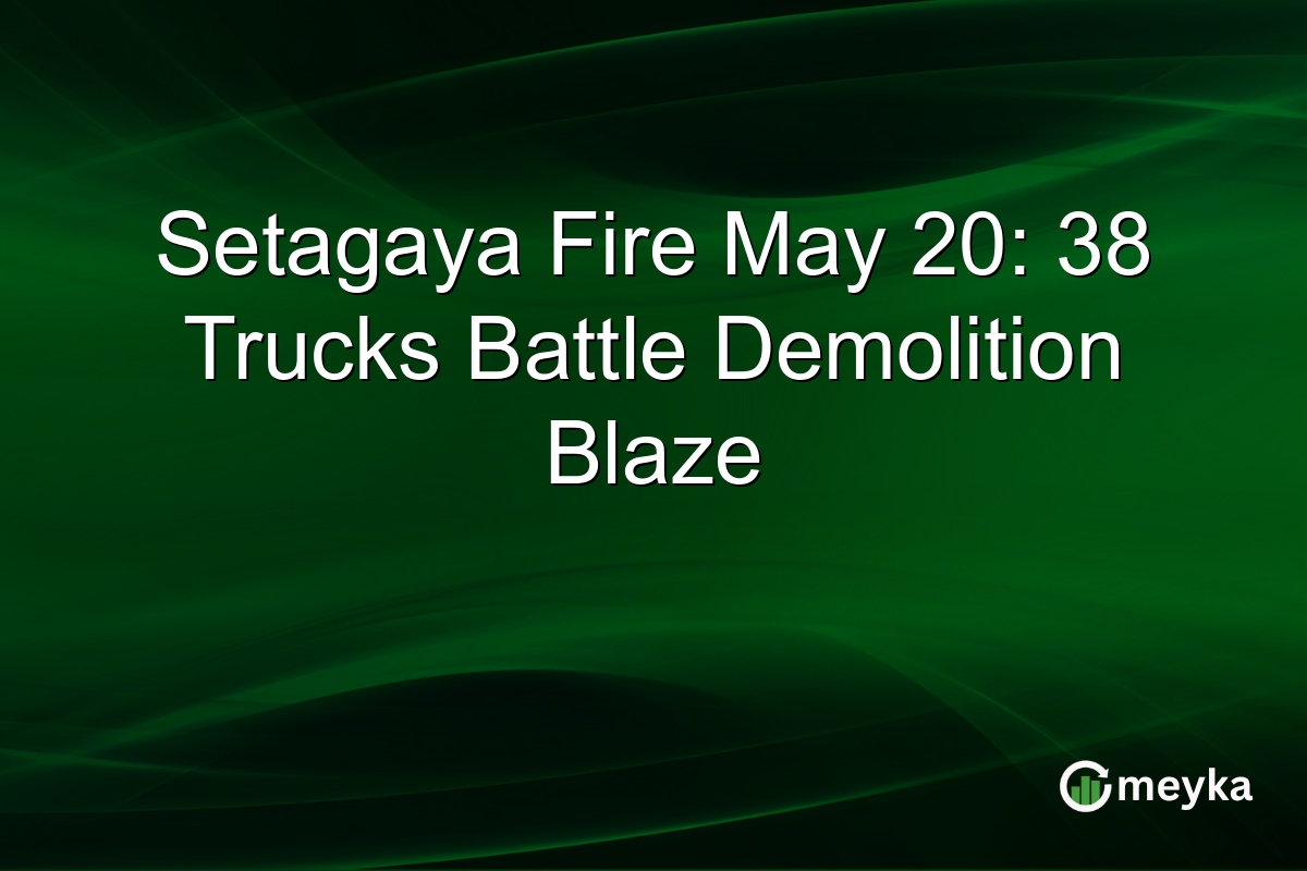 Setagaya Fire May 20: 38 Trucks Battle Demolition Blaze