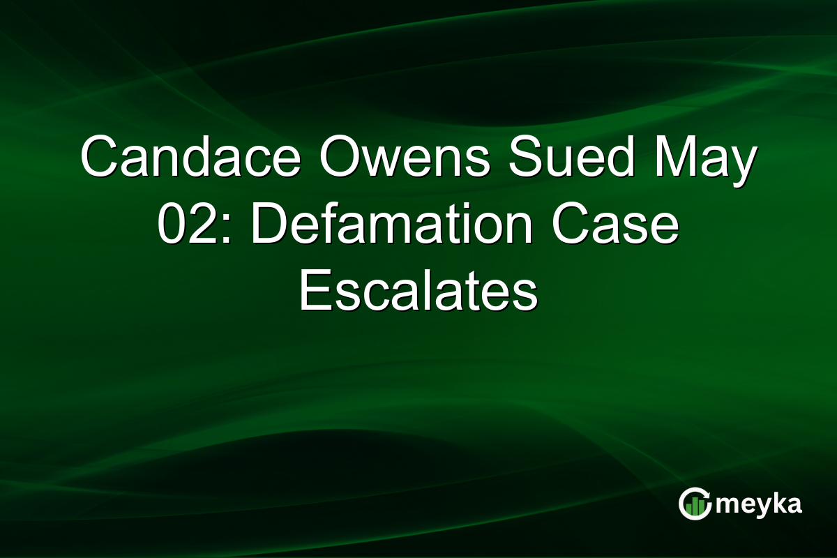Candace Owens Sued May 02: Defamation Case Escalates