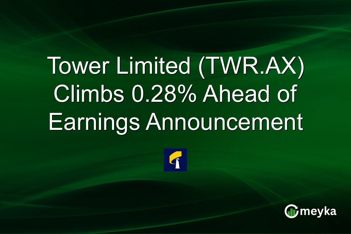 Tower Limited (TWR.AX) Climbs 0.28% Ahead of Earnings Announcement