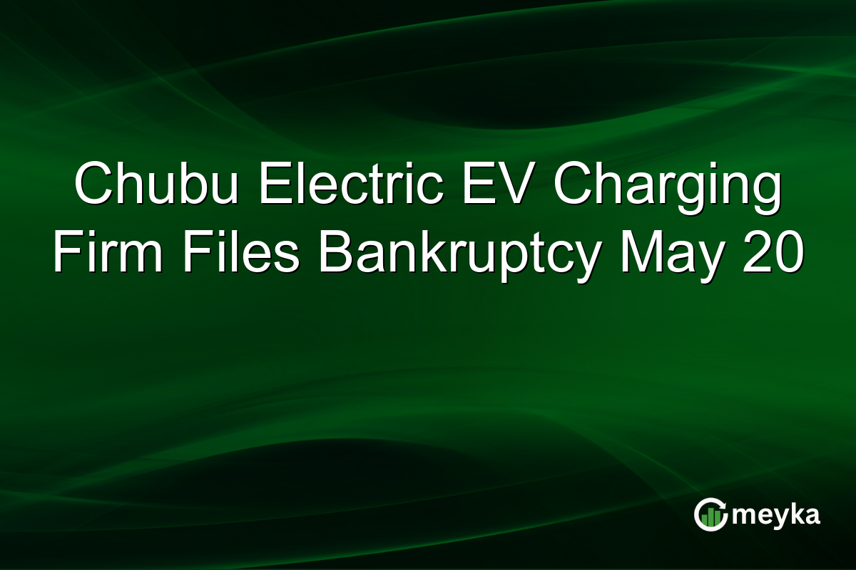 Chubu Electric EV Charging Firm Files Bankruptcy May 20