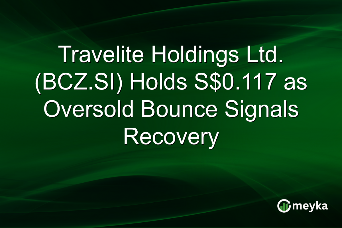 Travelite Holdings Ltd. (BCZ.SI) Holds S$0.117 as Oversold Bounce Signals Recovery