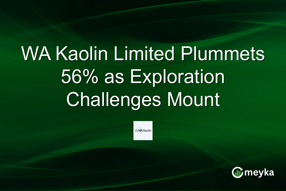 WA Kaolin Limited Plummets 56% as Exploration Challenges Mount