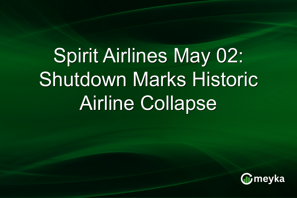 Spirit Airlines May 02: Shutdown Marks Historic Airline Collapse