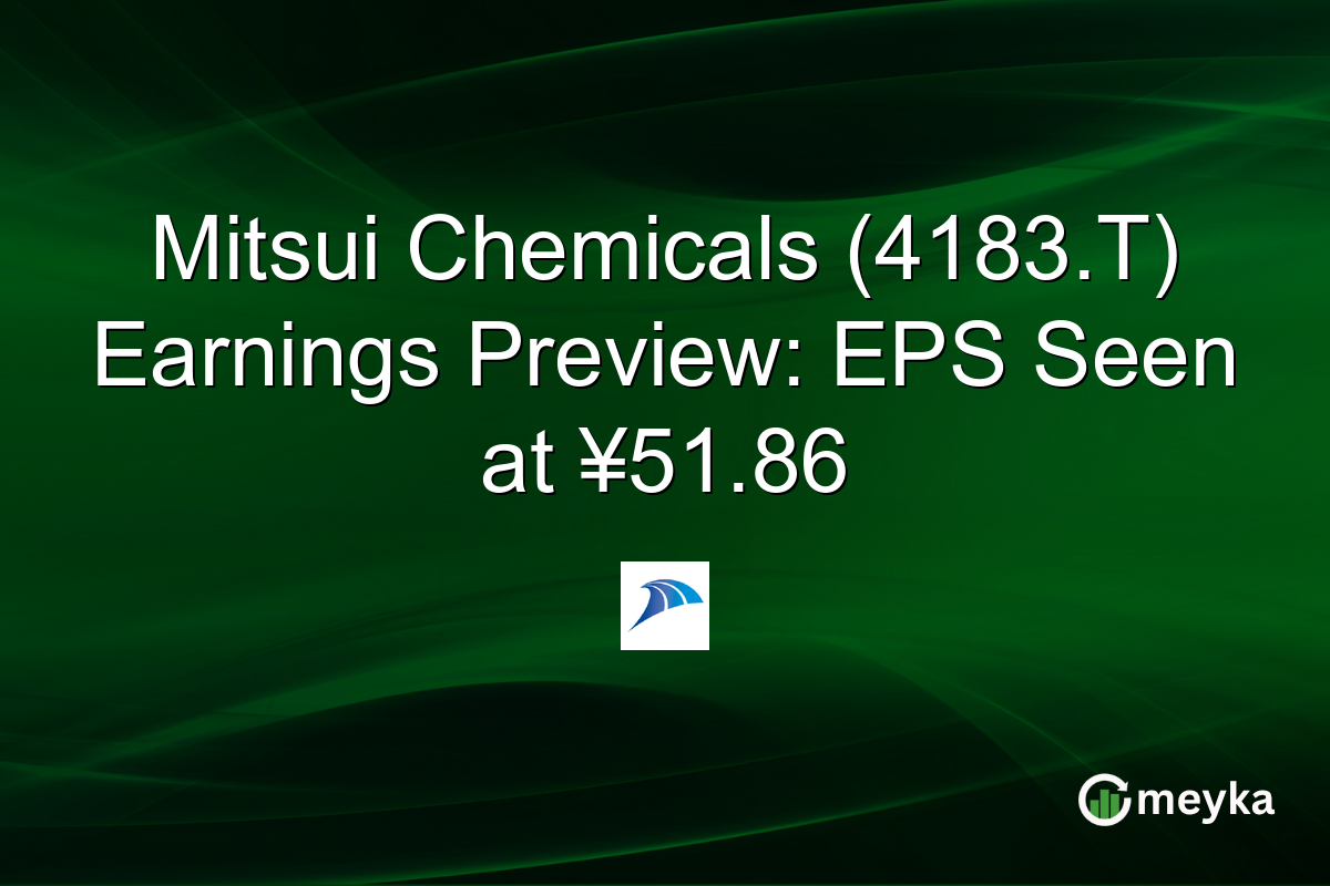 Mitsui Chemicals (4183.T) Earnings Preview: EPS Seen at ¥51.86