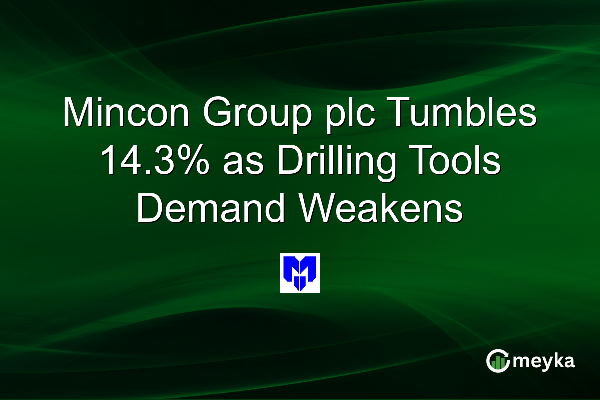 Mincon Group plc Tumbles 14.3% as Drilling Tools Demand Weakens