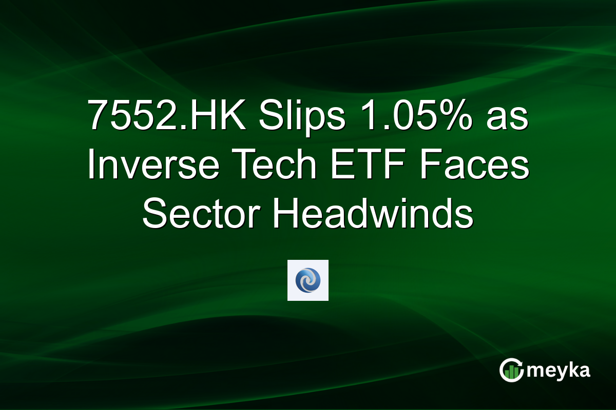 7552.HK Slips 1.05% as Inverse Tech ETF Faces Sector Headwinds