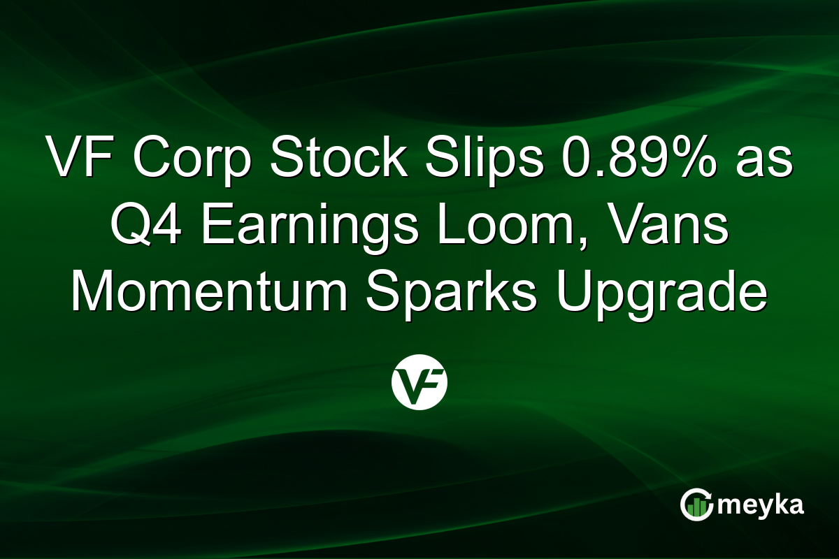 VF Corp Stock Slips 0.89% as Q4 Earnings Loom, Vans Momentum Sparks Upgrade