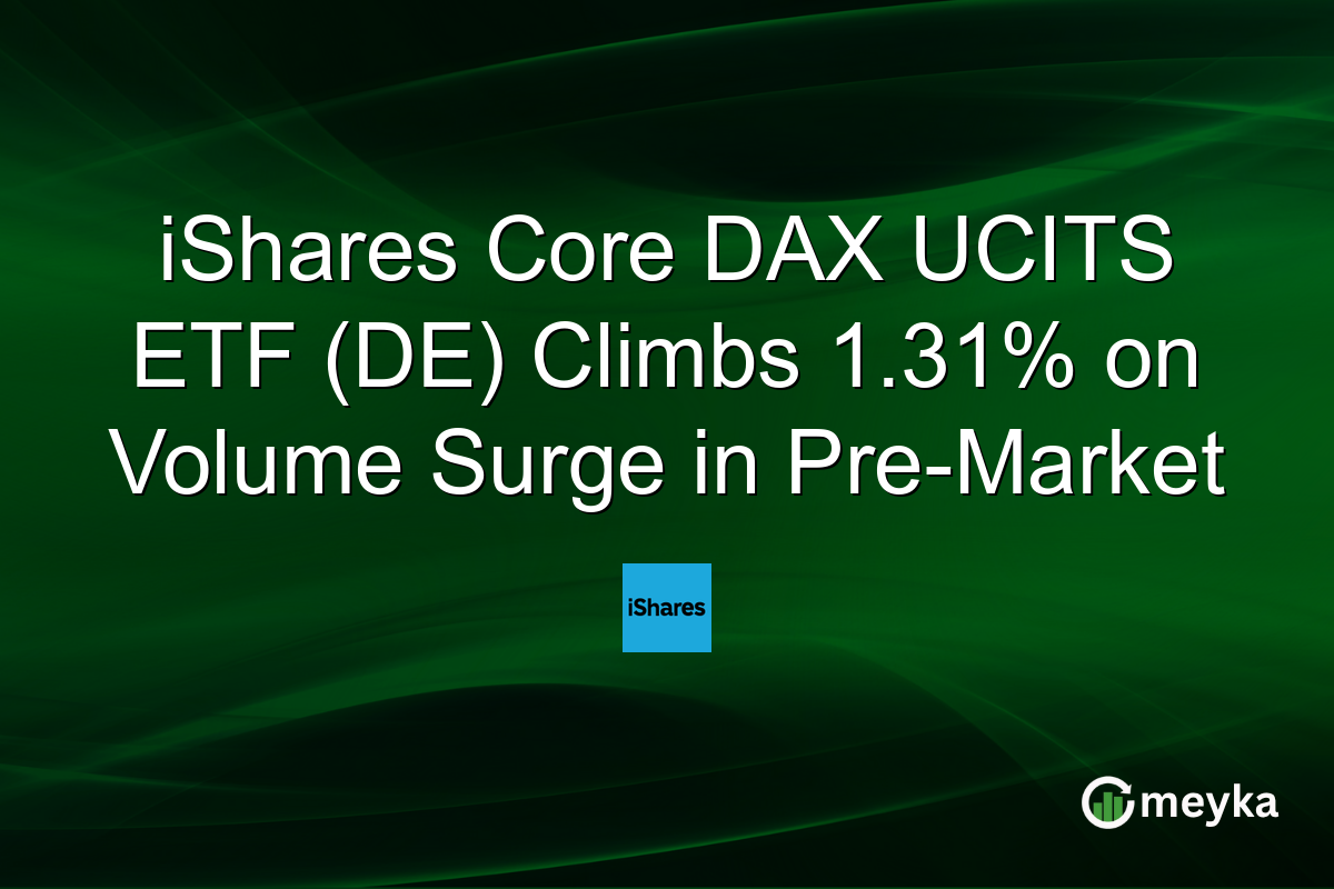 iShares Core DAX UCITS ETF (DE) Climbs 1.31% on Volume Surge in Pre-Market