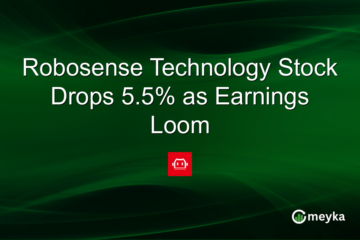 Robosense Technology Stock Drops 5.5% as Earnings Loom