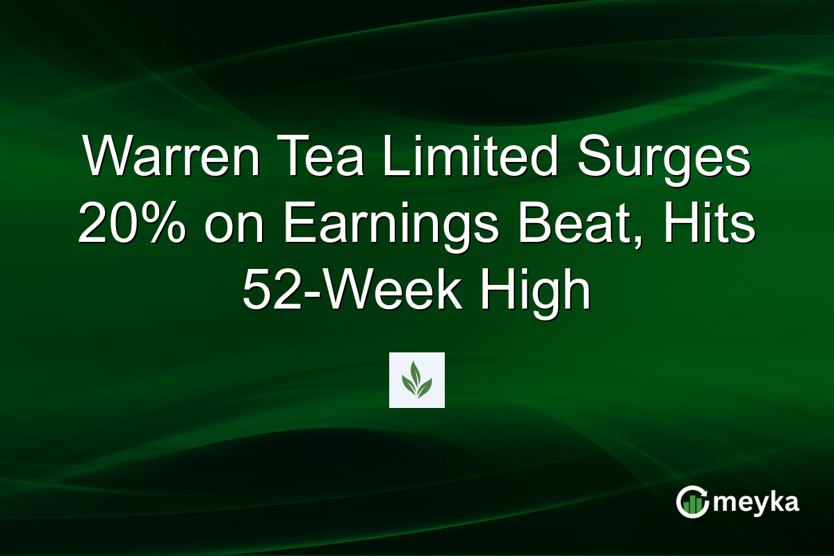 Warren Tea Limited Surges 20% on Earnings Beat, Hits 52-Week High