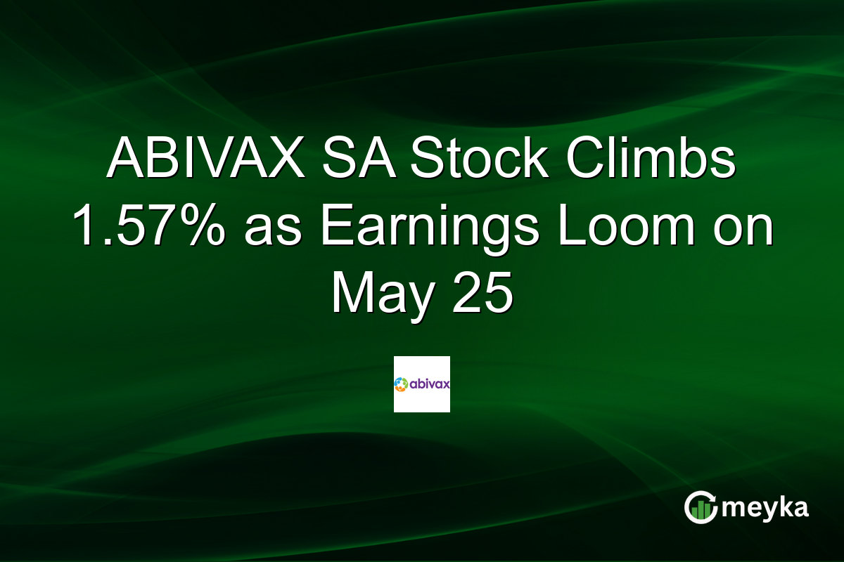ABIVAX SA Stock Climbs 1.57% as Earnings Loom on May 25