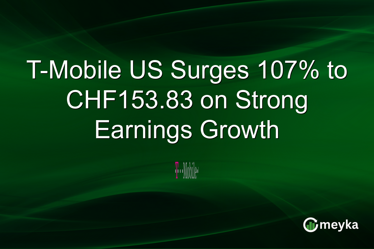 T-Mobile US Surges 107% to CHF153.83 on Strong Earnings Growth