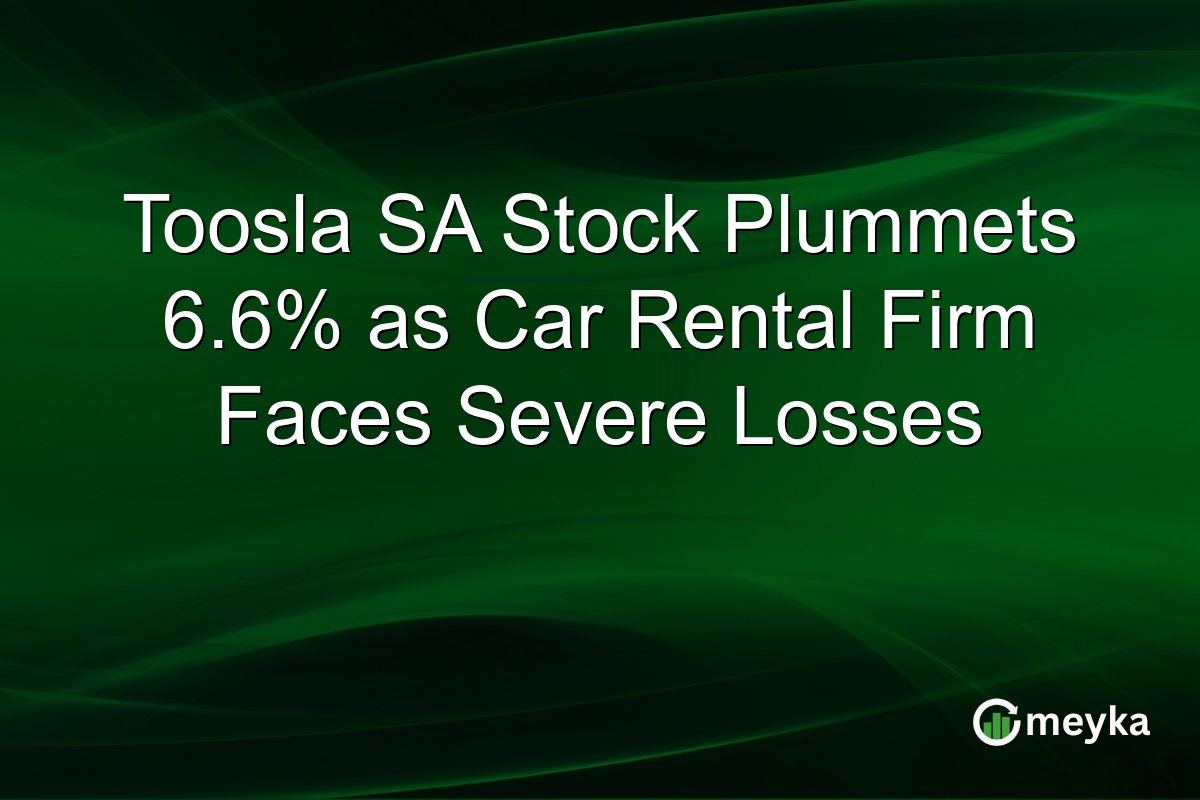 Toosla SA Stock Plummets 6.6% as Car Rental Firm Faces Severe Losses