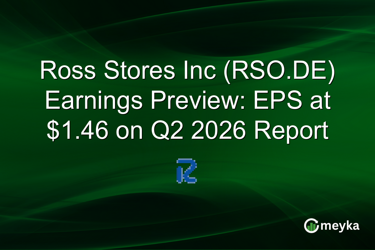 Ross Stores Inc (RSO.DE) Earnings Preview: EPS Seen at $1.46 on Retail Strength