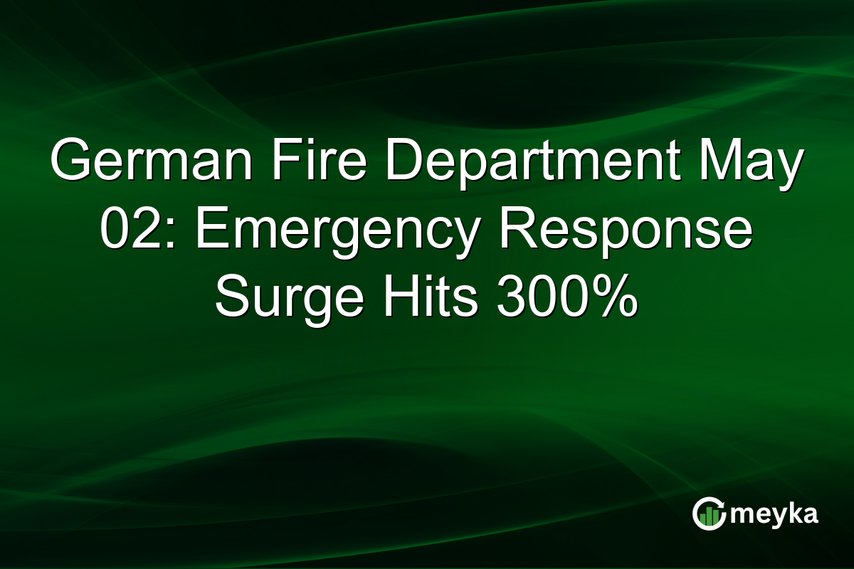 German Fire Department May 02: Emergency Response Surge Hits 300%