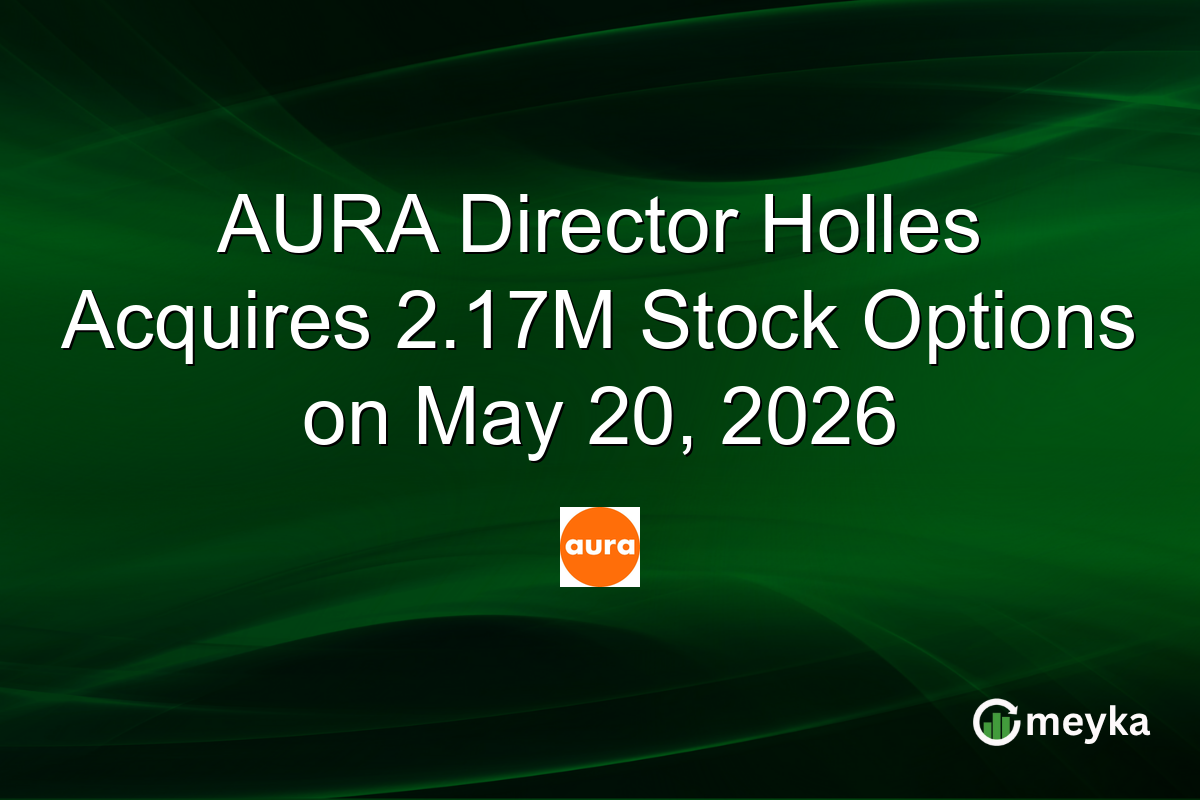 AURA Director Holles Acquires 2.17M Stock Options on May 20, 2026