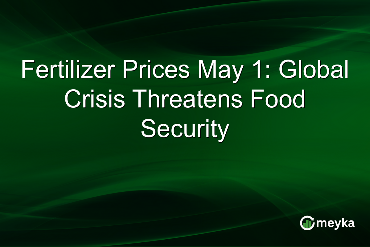 Fertilizer Prices May 1: Global Crisis Threatens Food Security