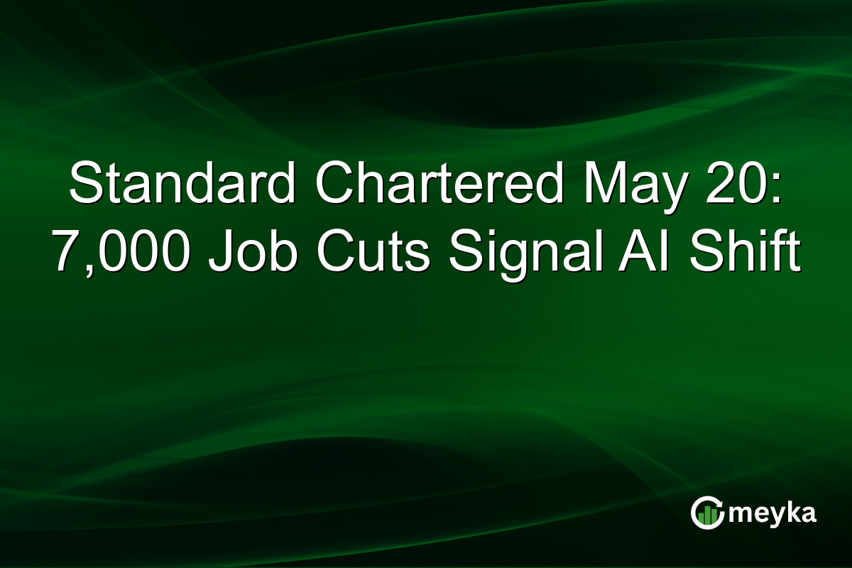 Standard Chartered May 20: 7,000 Job Cuts Signal AI Shift