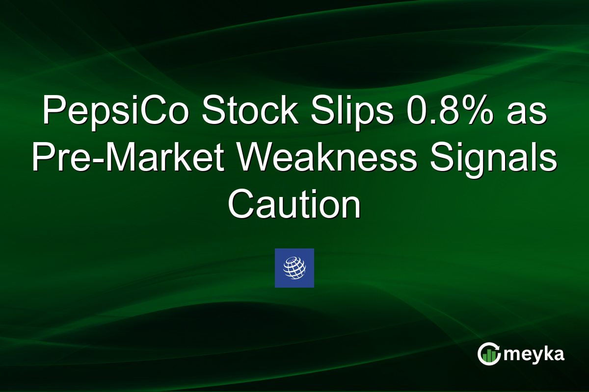 PepsiCo Stock Slips 0.8% as Pre-Market Weakness Signals Caution