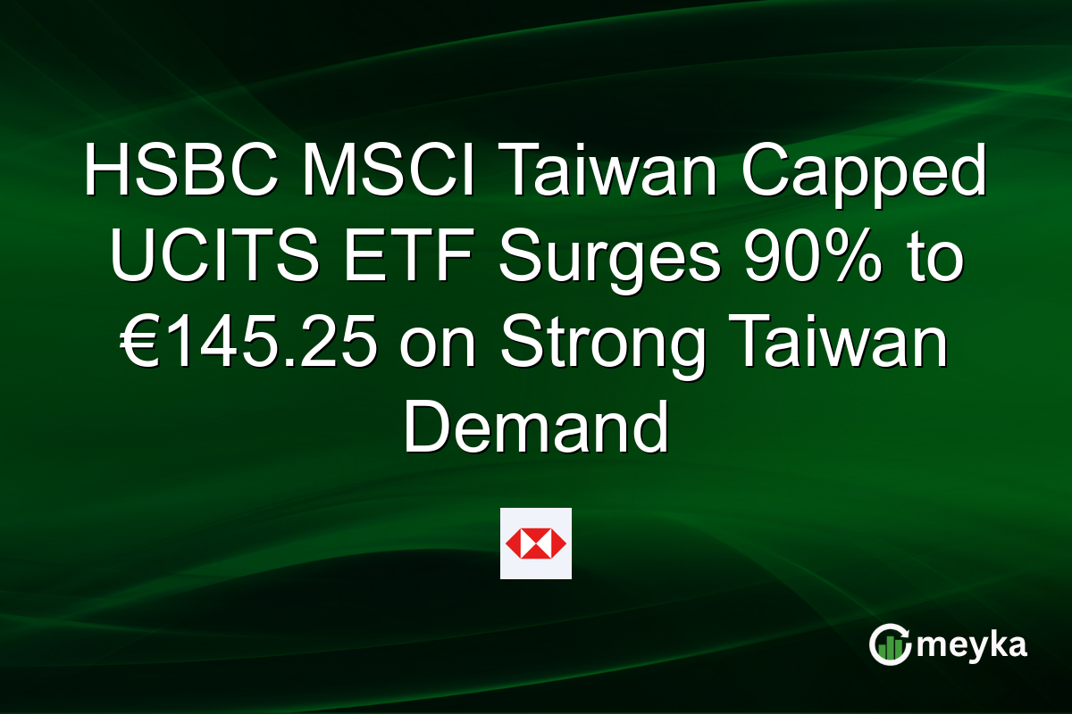 HSBC MSCI Taiwan Capped UCITS ETF Surges 90% to €145.25 on Strong Taiwan Demand