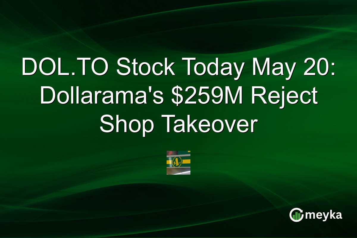 DOL.TO Stock Today May 20: Dollarama’s $259M Reject Shop Takeover