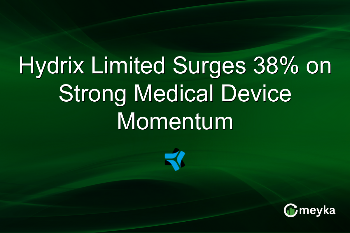 Hydrix Limited Surges 38% on Strong Medical Device Momentum