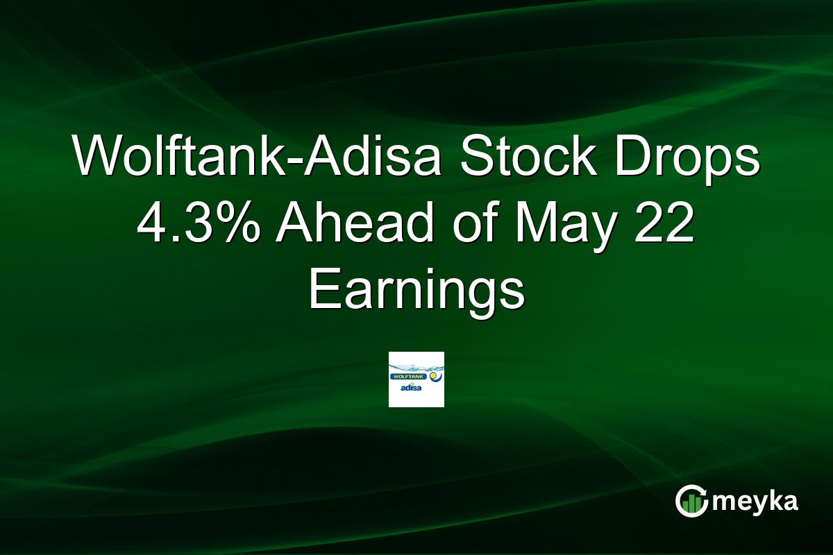Wolftank-Adisa Stock Drops 4.3% Ahead of May 22 Earnings