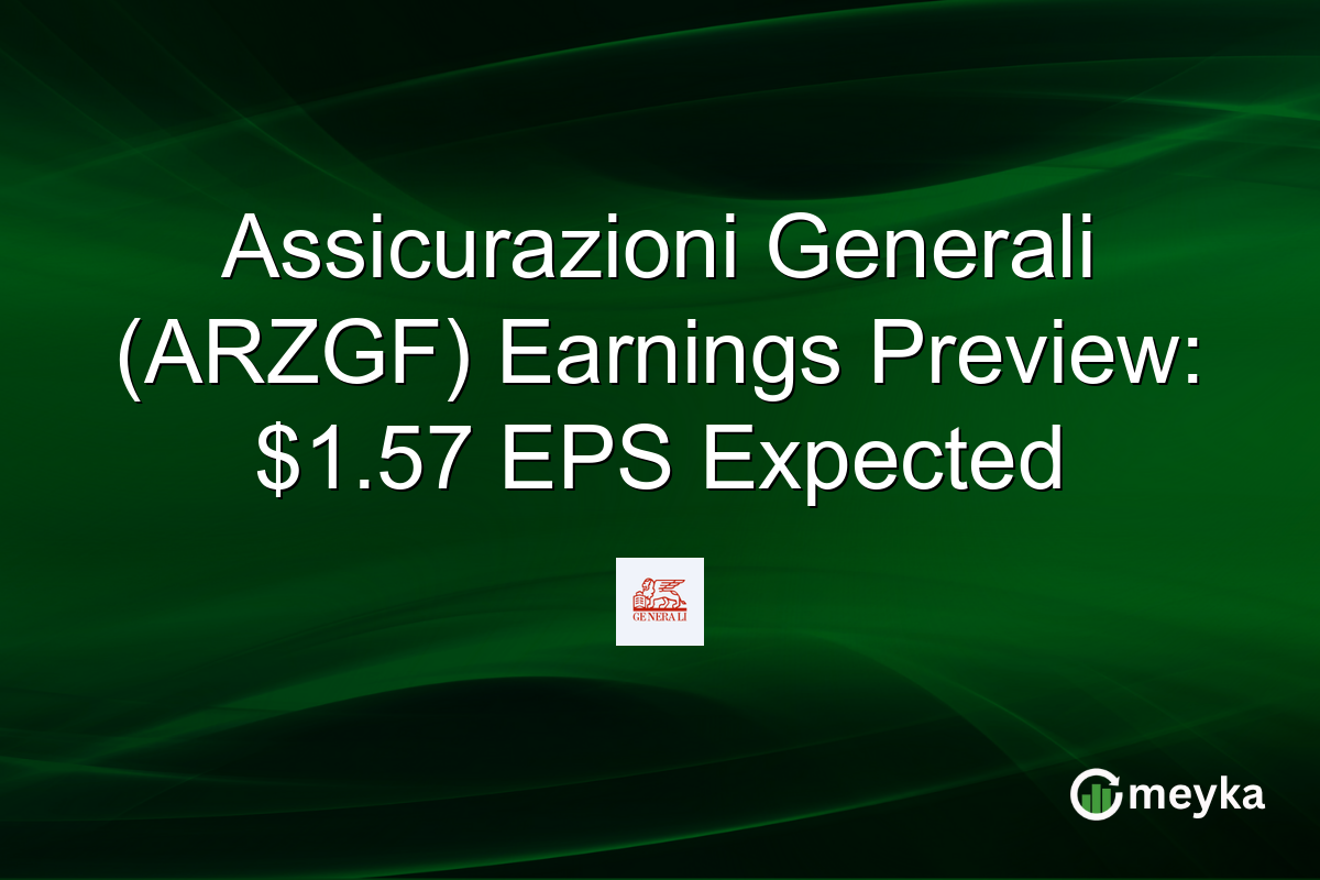 Assicurazioni Generali (ARZGF) Earnings Preview: $1.57 EPS Expected