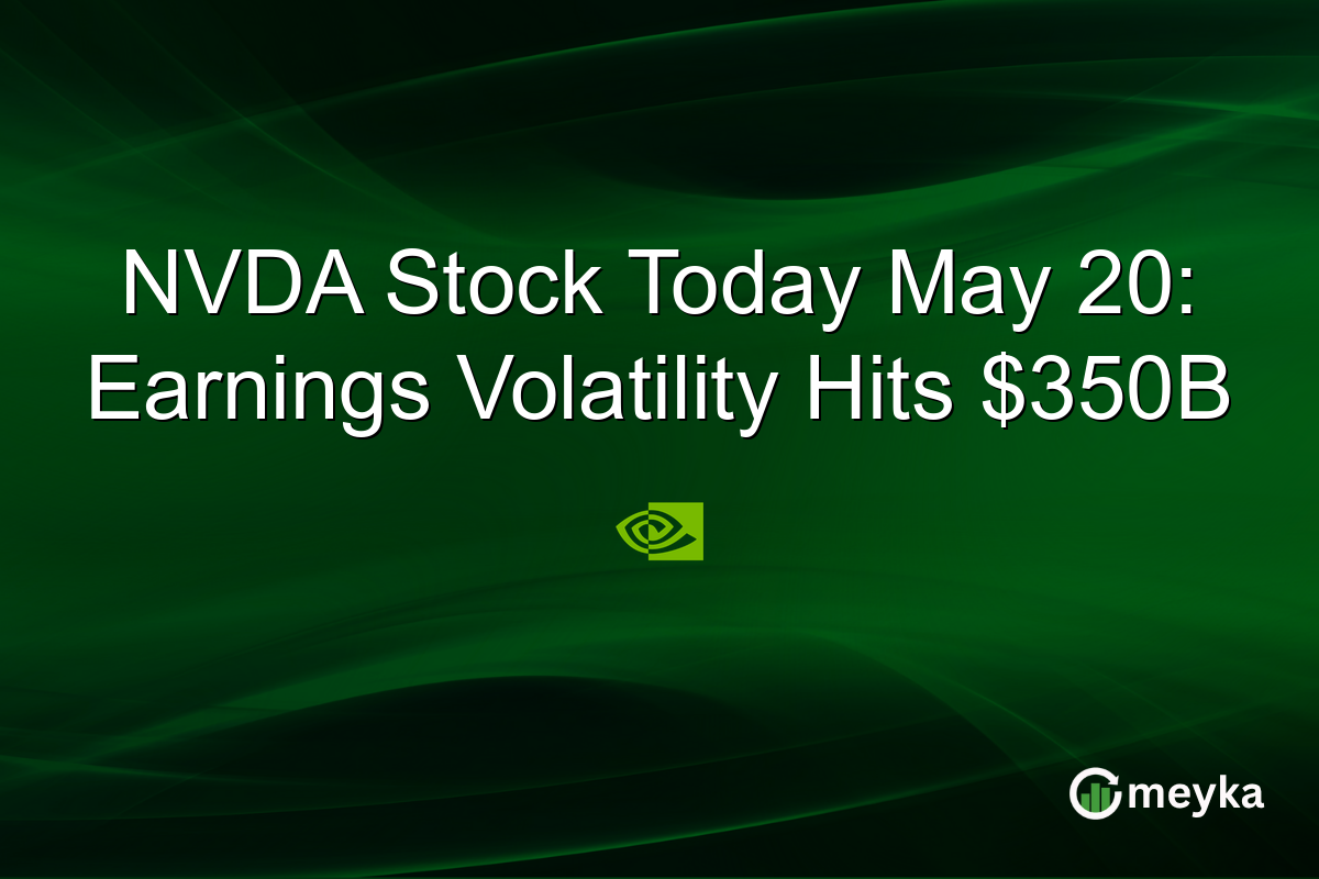 NVDA Stock Today May 20: Earnings Volatility Hits $350B