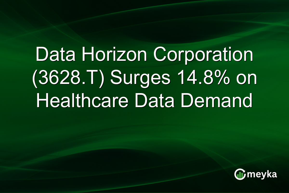 Data Horizon Corporation (3628.T) Surges 14.8% on Healthcare Data Demand