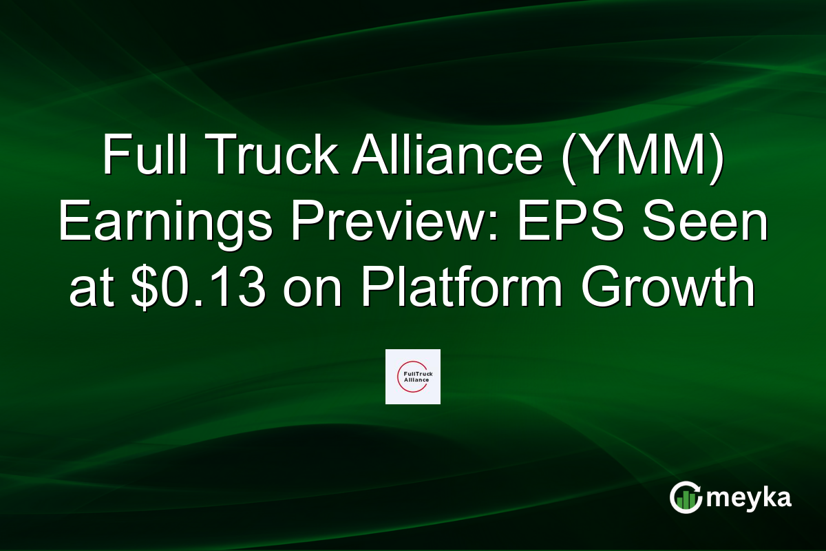 Full Truck Alliance (YMM) Earnings Preview: EPS Seen at $0.13 on Platform Growth