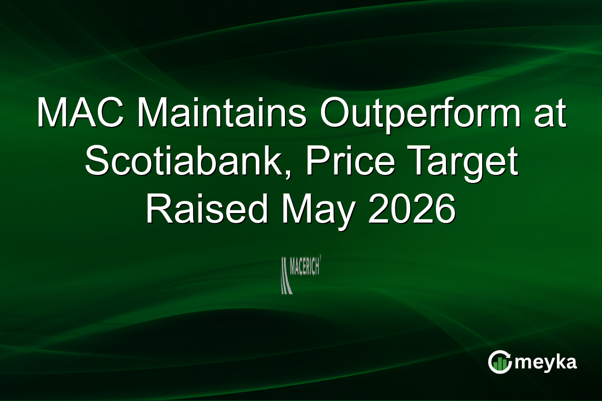 MAC Maintains Outperform at Scotiabank, Price Target Raised May 2026