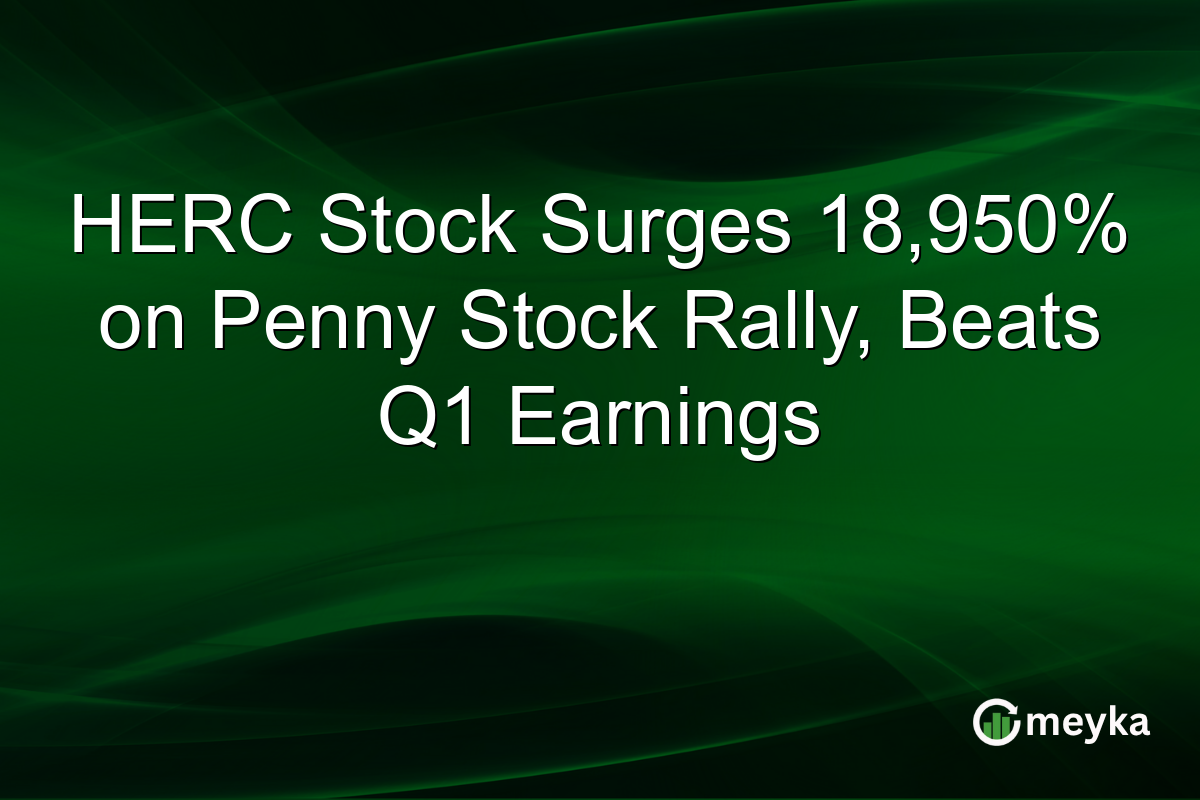 HERC Stock Surges 18,950% on Penny Stock Rally, Beats Q1 Earnings