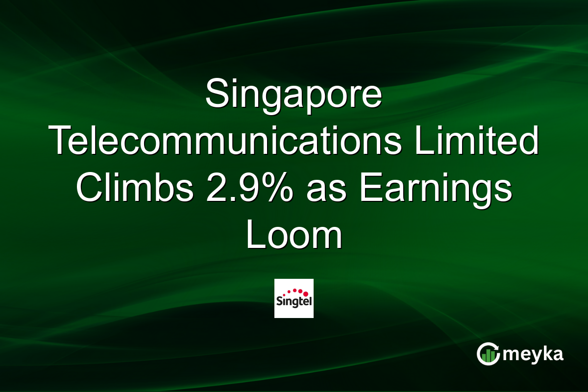 Singapore Telecommunications Limited Climbs 2.9% as Earnings Loom
