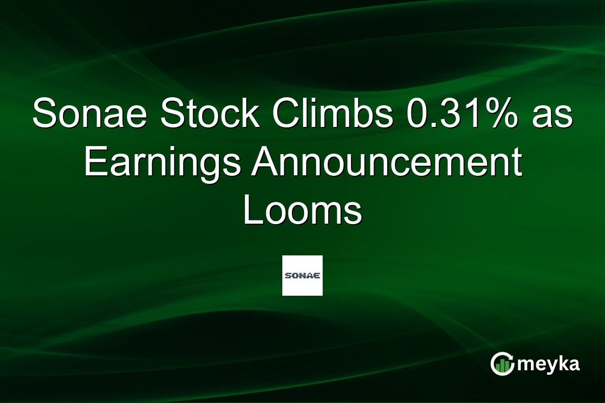 Sonae Stock Climbs 0.31% as Earnings Announcement Looms