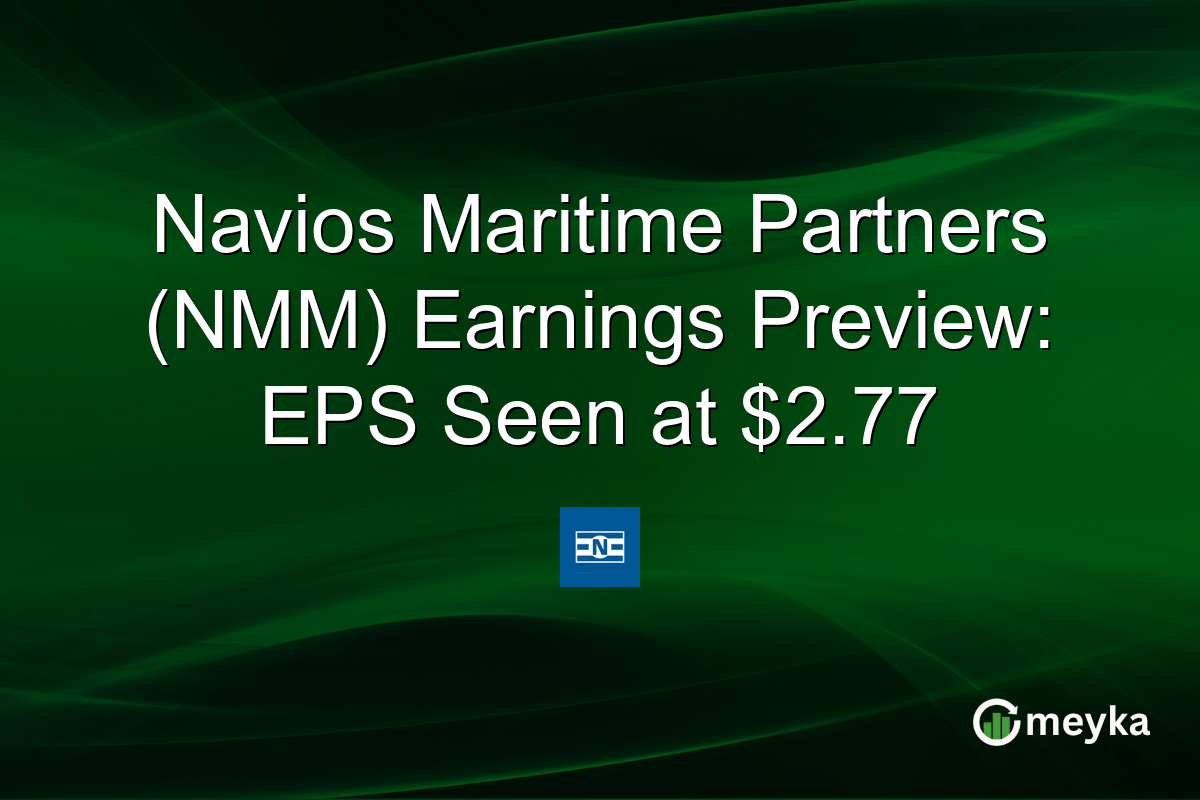Navios Maritime Partners (NMM) Earnings Preview: EPS Seen at $2.77